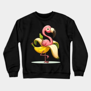 Banana Flamingo Crewneck Sweatshirt